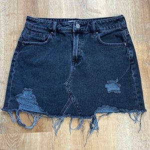 PacSun Black Denim Skirt